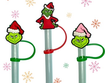 Christmas mean one Straw Topper, Tumbler Accessory, pink christmas straw-cover