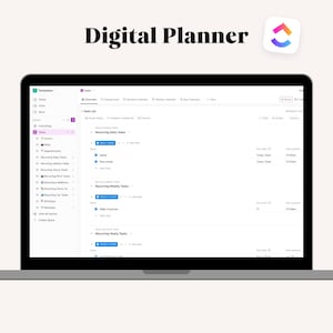 ClickUp Digital Planner | Personal Planner | Digital Planning | ClickUp Editable Template | Digital Planner