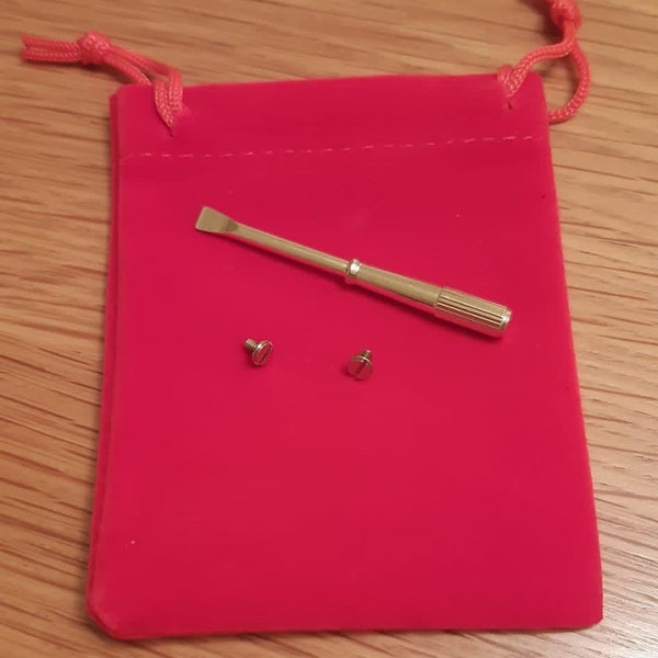 The Love Screw Bracelet - 2 Replacement Screws & Screwdriver + Velvet Gift Bag Set. Bracelet is not included!