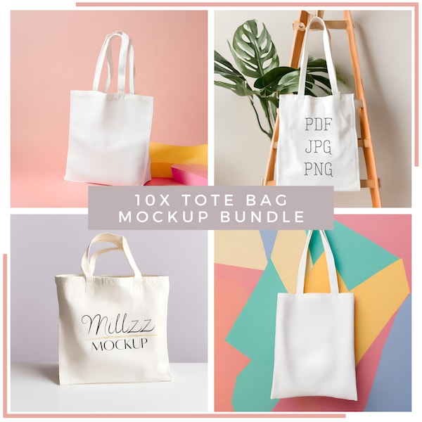 Tote Bag Mockup Bundle Shopping Tote Mock Up Totebag  Mock up Bag Printify Mockup Tote Bag Pet Colorful Tote Bag