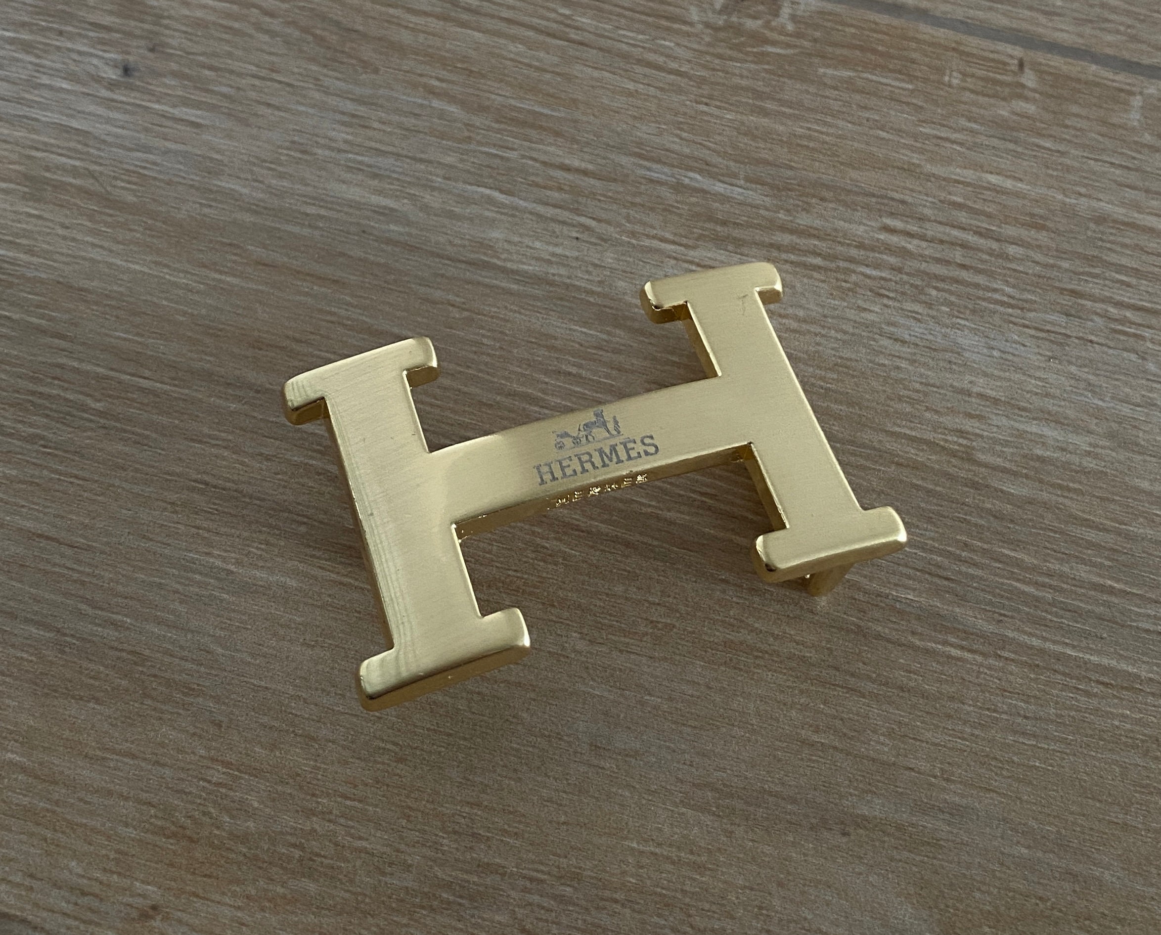 Vintage Hermes Leather Belt H Monogram Strie Belt Buckle Reversible Metal  Iron Gold Golden Logo - Etsy Canada
