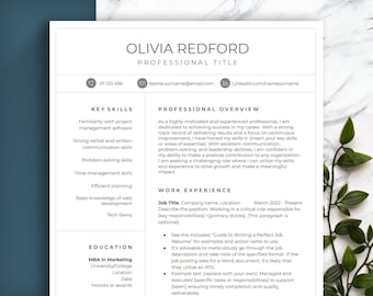 BEST 2-column PROFESSIONAL Resume Templates. Get noticed and get hired. Easy to edit in Word, Google Docs and Pages. Cover letter included