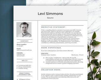 FIRST JOB student functional resume template. Skills-based CV for applying for your first job or when you have little / no work experience