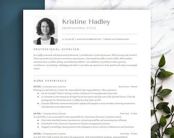 CLASSIC MINIMALIST Resume Template, Professional Modern Resume Template for Word, Pages, Google Docs, Minimalist Resume, ATS resume 1-2 page