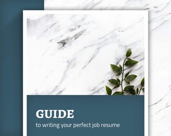 Resume Writing Guide – Job Winning Tips, Cover Letter (Digital Download)