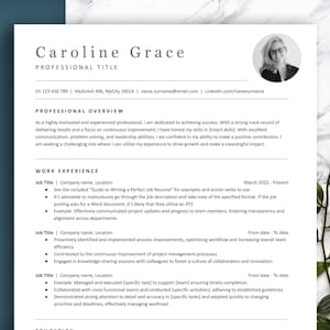 Plantilla de currículum profesional, limpia y compatible con ATS en Word, Google Docs y Pages. Incluye carta de presentación y lista de referencias. 1 y 2 páginas.