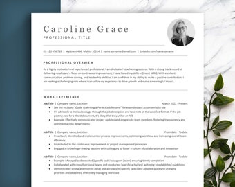 ATS Resume Template, Cover Letter and References (Digital Download)