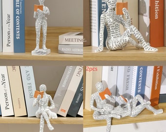 Lese Frau Harz Statue Desktop Dekoration Ornament Haus Wohnzimmer Schlafzimmer Büro Schreibtisch Dekor Kunst Skulptur Figuren