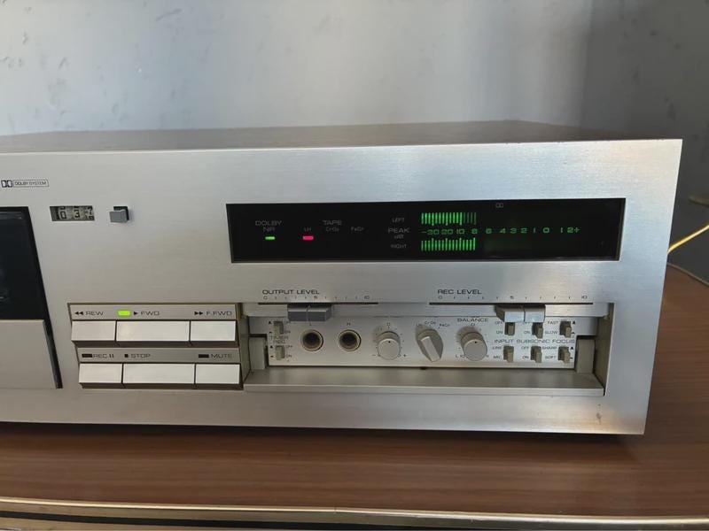 Yamaha TC-920 Stereo Cassette Deck Vintage Tape Deck Analog