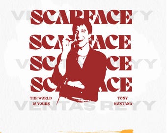 Scarface SVG File Al Pacino-Tony Montana | Cricut |Svg-Png-Eps-Dxf-Pdf| Instant Download | Svg bundle