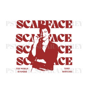 Scarface SVG File Al Pacino-Tony Montana | Cricut |Svg-Png-Eps-Dxf-Pdf| Instant Download | Svg bundle