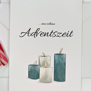 Eine schöne Adventszeit | Weihnachtskarte Klappkarte minimalistisch lustig A6 Weihnachten