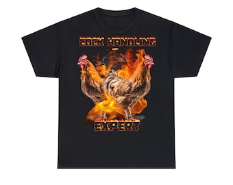 Hahn-Handhabungs-Experte - Unisex Heavy Cotton Tee meme Geschenk Koch Huhn