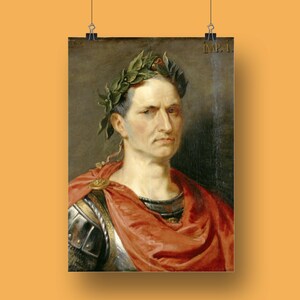 Julius Caesar Painting by Peter Paul Rubens | Julius Caesar Poster | Vintage Poster | Historical Poster | Roman History Poster