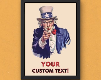 ヴィンテージ アンクル・サム「I Want You」米軍ポスター - ジェームズ
