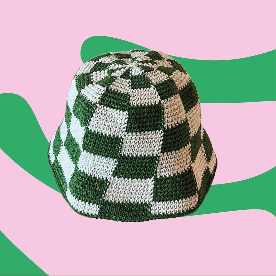 帽子 Summer Linen Plaid Bucket hat Beige Plaid Tartan Checkered Bucket Hats Fashion Sun Cap