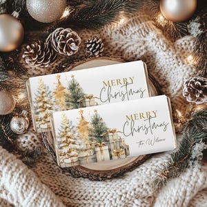 Christmas chocolate bar wrapper Template Editable Candy Bar Wrapper Christmas Chocolate Gift Printable Christmas Chocolate Label CH57