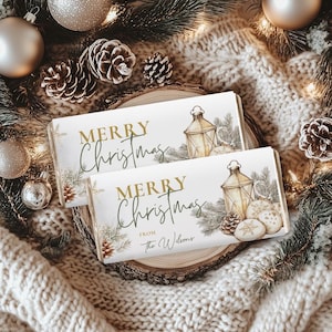 Editable Christmas Candy Bar Wrapper Template Christmas Chocolate Wrapper Template Christmas Chocolate Gift Printable Template Download CH24