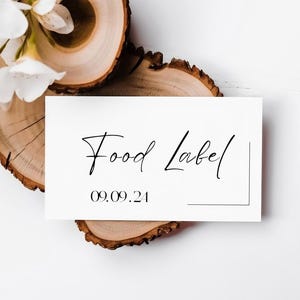 Modern Minimal Buffet Food Cards EDITABLE Tented & Flat Printable Templates Wedding DIY Instant Digital Download Event Food Signs Decor WD1