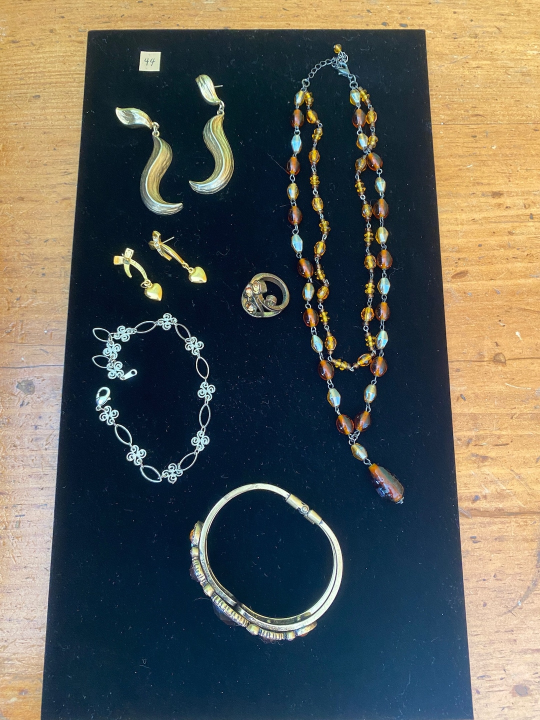 Vintage Gold and Bead Jewelry Lot Etsy