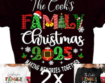 Custom Family Christmas 2025 png, Christmas Crew, Family Christmas, Christmas Matching Family Shirts