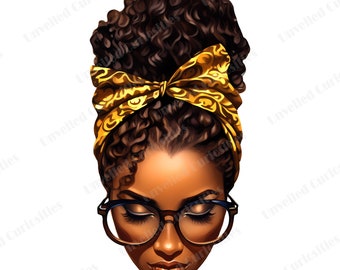 Afro messy bun leopard bow png sublimation design download, Messy bun png, Afro life, sublimate design, instant download