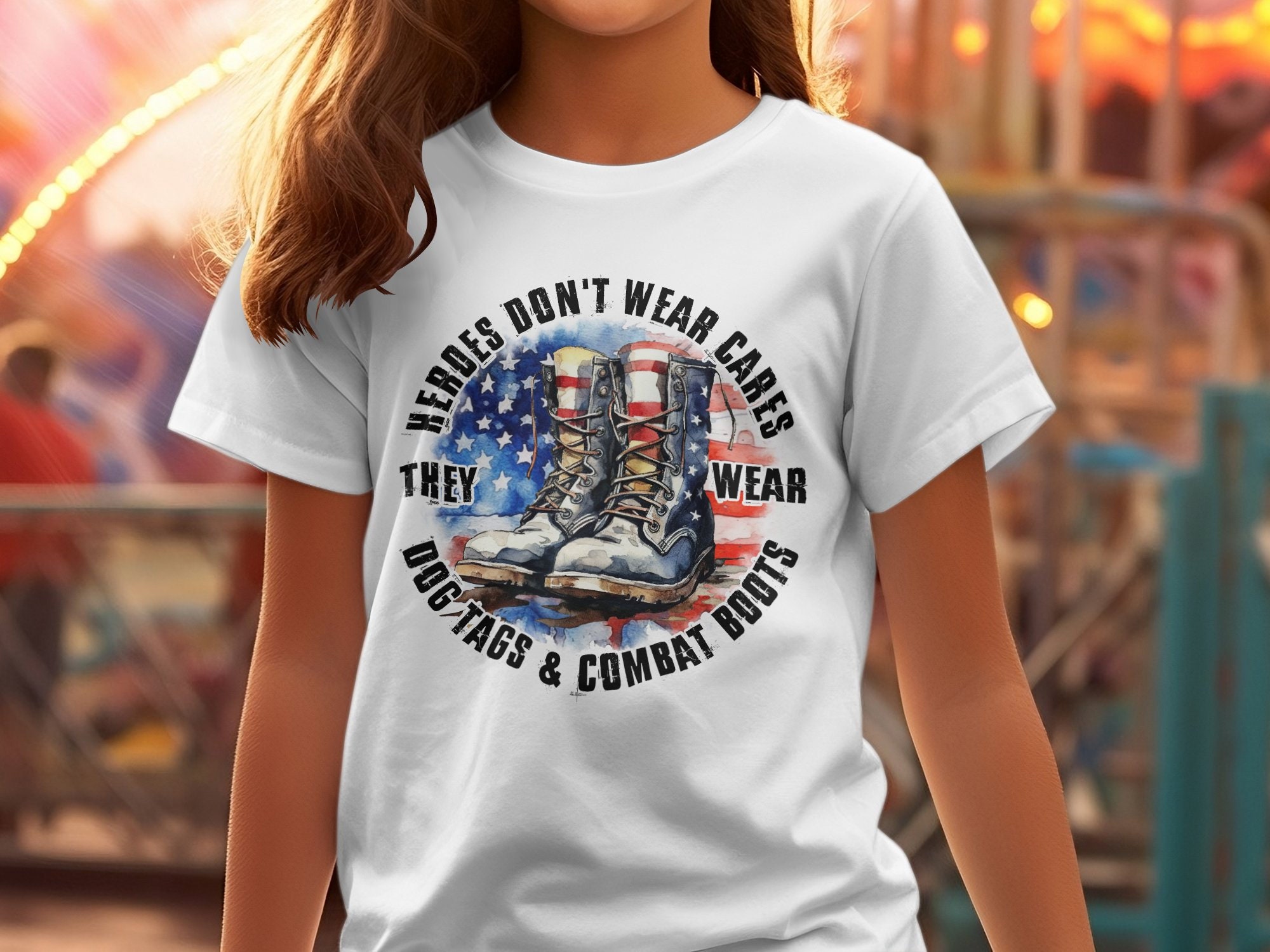 Military Dog Tags Gifts Kids T-Shirt for Sale by WUOdesigns