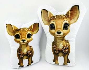 Handmade Fawn Plush Toy – Personalized Woodland Animal Plushie