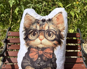 Personalized Cat Plush, Handmade Minky Stuffed Cat, CuddleMini or CuddlePlush