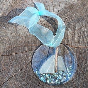 Handmade Resin Ornaments with Seashore Elements