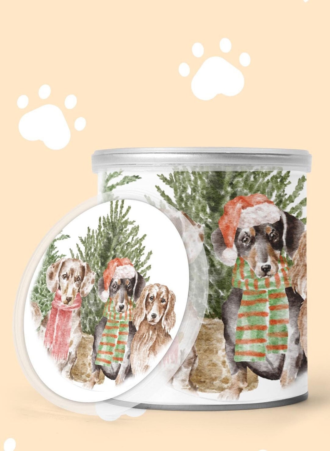 Pringle Can Pringles Template Pringles Daschund Pringle Can - Etsy