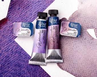 NEU 2025 Rosa Gallery Aquarellfarbe Pfannen, Granulieren Professionelles Pigment