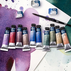 NEU 2025 Aquarellfarben in der Tube Rosa Gallery (10 ml), professionelle Aquarellfarbe, granulierendes Aquarell