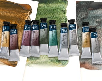 ROSA Gallery Watercolor Paint Tubes (10 ml), High Lightfastness, Professional Grade