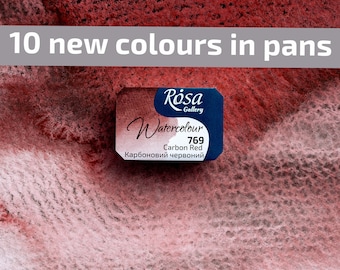 NEW Watercolor paints in pans Rosa Gallery (2.5 ml), professional watercolor paint, granulating watercolor