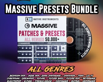 Massive Synth Presets | Premium Quality 50.000+ Synth Preset | Indie Pop | Techno | Synthwave | Pop | Rock | Italo Disco | Trap | Hip-Hop