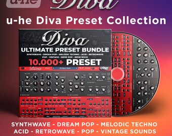 u-He Diva Synth Presets | Premium Quality 10.000+ Synth Preset | Indie Pop | Techno | Synthwave | Pop | Rock | Italo Disco | Trap | Hip-Hop