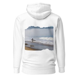 Surfer Photography Back Print Unisex Pullover Hoodie