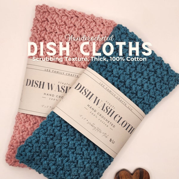 Dish Cloth | Wash Cloth | Crochet Dish Cloth | Thick Cloth | Kitchen Essential | | Cotton Dish Cloth | Housewarming Gift | Wedding Gift