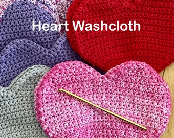 Heart Shaped Washcloth