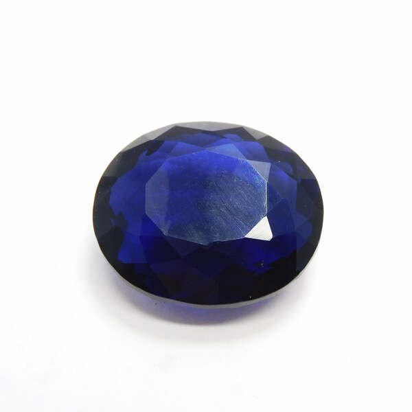 Lab-Created Blue Sapphire CERTIFIED Excellent Oval Cut 70.85 Carat Loose Gemstone Sapphire Pendant Size Gemstone | Gift For Birthday