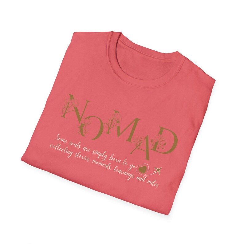 Nomad T-Shirt, Traveler Wanderer Tee, Digital Nomad Apparel image 7