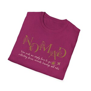 Nomad T-Shirt, Traveler Wanderer Tee, Digital Nomad Apparel image 10