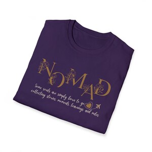 Nomad T-Shirt, Traveler Wanderer Tee, Digital Nomad Apparel image 15