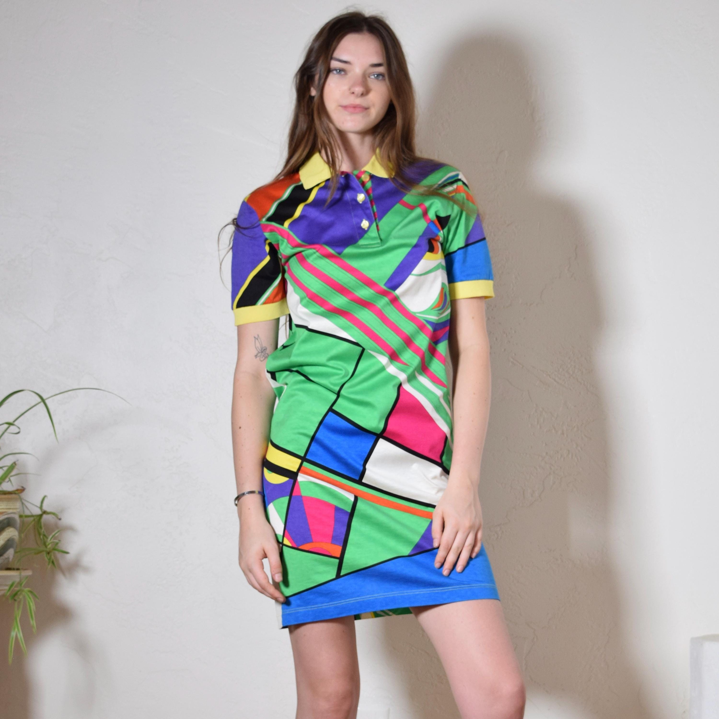 Vintage Italian Jersey Dress - Etsy