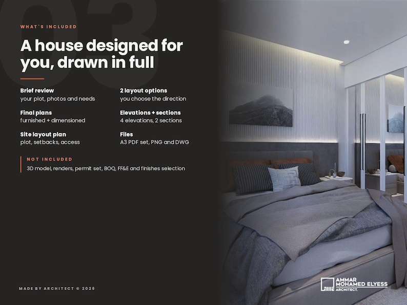 Small House Design by an Architect, Custom Floor Plans + Elevations ...