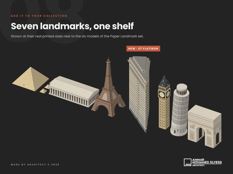 Paper Flatiron Building Model, Printable 3D Papercraft, New York ...