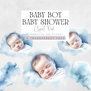 Junge BabyShower Clipart, Neugeborenen Kinderzimmer Png, Baby Junge Clip Art, Geschlecht offenbaren Grafiken, Blau Aquarell kleiner Junge Babyparty, kommerziell