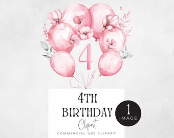 Número 4 png, clipart rosa de menina de 4º aniversário | IMAGEM ÚNICA | Quarto Aniversário, 4 Anos Png, Quatro Gráficos Sempre Doces, Princesa Aniversário