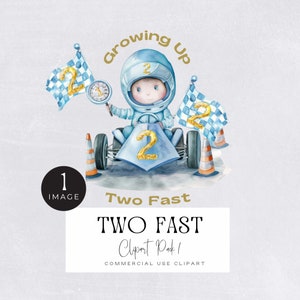 Twee snelle verjaardag, png, | ENKELE AFBEELDING | Aquarel racewagen clipart, jongens 2e verjaardag raceauto afbeelding, blauwe afbeelding tweede feestuitnodiging